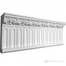 Карниз из гипса к-121 h130х55 мм