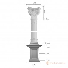 Колонна из гипса ка-8а энтазис