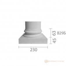 База для гипсовой колонны б-29 (1/2)
