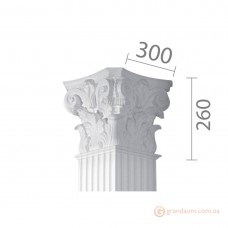 Капитель из гипса кп-10 (квадрат)