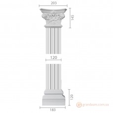 Пилястра из гипса ка-82