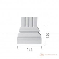 База колонны из гипса б-82 (пилястра)