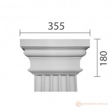 Капитель пилястры из гипса кп-22