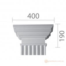 Капитель пилястры из гипса кп-20