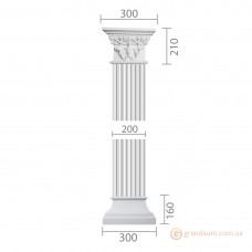 Пилястра из гипса ка-25