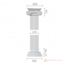 Пилястра из гипса ка-30