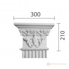 Капитель пилястры из гипса кп-25