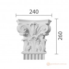 Капитель пилястры из гипса кп-26