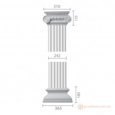 Пилястра из гипса ка-17