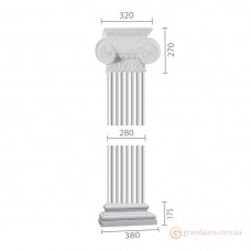 Пилястра из гипса ка-69