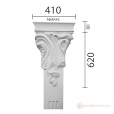 Капитель пилястры из гипса кп-42