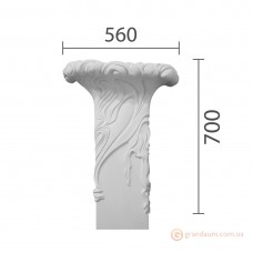 Капитель пилястры из гипса кп-46