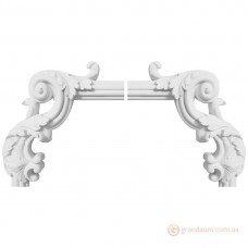 Декоративный угол из гипса у-80 h160х195мм