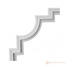 Декоративный угол из гипса у-27 h235х235мм