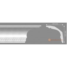 Потолочный плинтус с орнаментом, багет Homestar G-19 125*125ММ