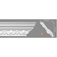 Потолочный плинтус с орнаментом, багет Homestar Marie 105*105ММ