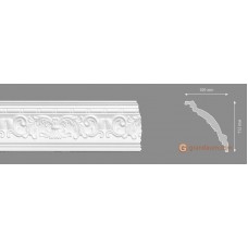 Потолочный плинтус с орнаментом, багет Homestar Simona 100*112ММ