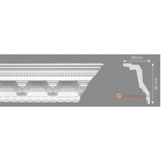 Потолочный плинтус с орнаментом, багет Homestar Tina 95*95ММ