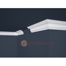 Потолочный плинтус с гладким профилем, багет Marbet E14