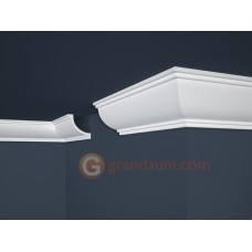 Потолочный плинтус с гладким профилем, багет Marbet E26
