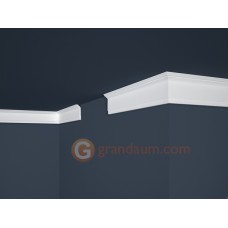 Потолочный плинтус с гладким профилем, багет Marbet E32