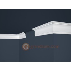 Потолочный плинтус с гладким профилем, багет Marbet E35