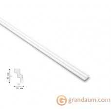 Потолочный плинтус с гладким профилем NMC LX28