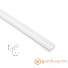 Потолочный плинтус с гладким профилем NMC LX32