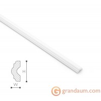 Потолочный плинтус с гладким профилем NMC LX41