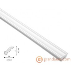 Потолочный плинтус с гладким профилем NMC LX47