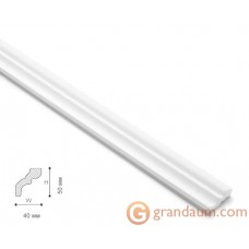 Потолочный плинтус с гладким профилем NMC LX52