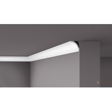 Плинтус потолочный с гладким профилем NMC BW1