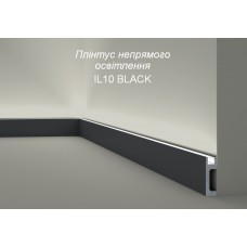 Напольный плинтус с гладким профилем NMC IL10 BLACK