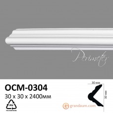 Угловой молдинг с гладким профилем Perimeter OCM-0304 угол наруж. 